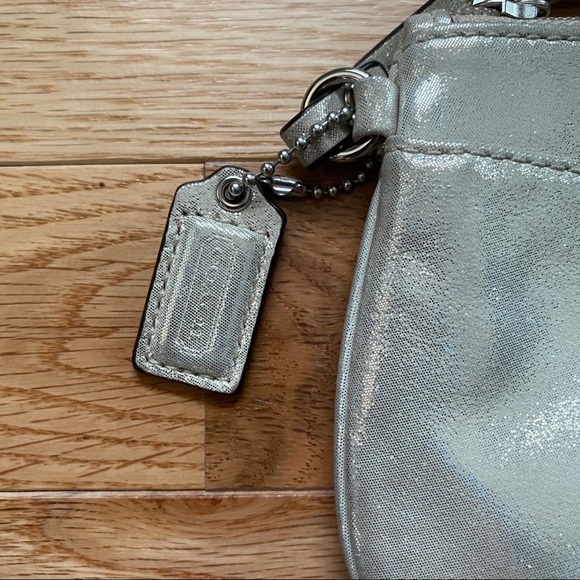 COACH Light Gold Sparkle Wristlet - Picture 2 of 5